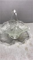 clear glass basket