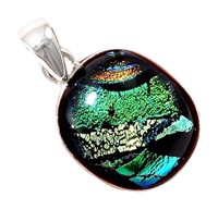 Real Dichroic Glass Pendant