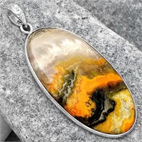 Beautiful Natural Bumble Bee Jasper Pendant