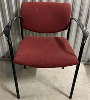 VINTAGE WINE UPHOLSTERED OFFICE CHAIR