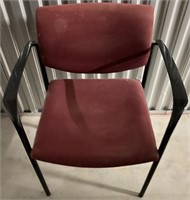 VINTAGE WINE UPHOLSTERED OFFICE CHAIR