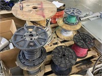 Pallet Lot: Misc. Spools of Wire & Cable