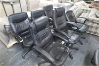 Qty (6) Black Misc. Executive Office Chairs