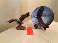 Eagle & numbered eagle plate