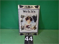 Welch's Sign 10" X 1" Metal