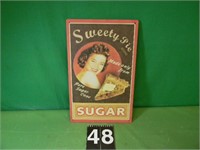 Sugar Sign 10" X 16" Metal