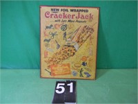 Cracker Jack Sign 15" X 12" Metal