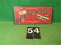 Aerolene Oil Sign Metal 7" X 15"