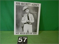 Fife Security Sign 15" X 12 1/2" Metal
