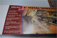 Decko Metal Workbench With Pegboard