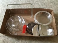 Pyrex mixing bowls, casseroles, covered dish, etc.