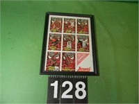 Chicago Bulls Collector Cards In Frame