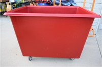 Uline Red Poly Cart Truck