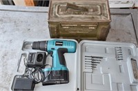 VINTAGE AMMO CAN & CORDLESS DRILL !-A-1
