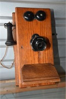 ANTIQUE KELLOGG WALL TELEPHONE !  -UPL