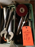 large assort. tools, hammers, tin snips, riviter,