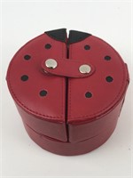 Small ladybug jewelry case and ladybug pen