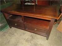 SOLID WOOD 2 DRAWER TV STAND