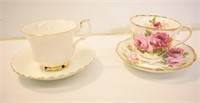 2 ROYAL ALBERT CUPS & SAUCERS