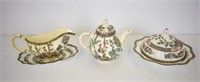 COALPORT TEAPOT, GRAVEYBOAT & CHEESE KEEP