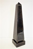 OBELISK PIECE - TILE & BRASS - 29.5" H