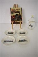 RAILWAY SET - COASTERS, STOREYBOOK PLAQUE