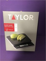 Taylor Black Glass Digital Kitchen Scale