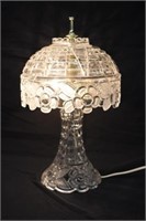 CRYSTAL BOUDOIR LAMP  - 13" TALL