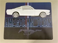 American idol Mustang metal sign - 15x12in