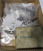 Box lot - Misc. end mills, bore bars, etc.