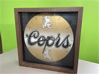 Coors shadow box clock - 14x14in