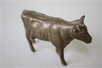 Vintage Brass Cow Coin Bank