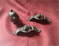 Cast Iron Dog, dog drawer pulls