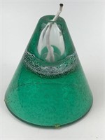 Vintage handmade glass oil lamp