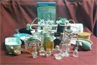Perfume bottles, soap dishes, heating