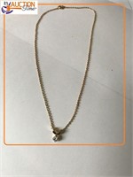 2 LOT of White Sapphire Pendant 16" Necklace EGP