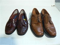 2 PAIR MEN'S DRESS SHOES: GIORGIO BRUTINI AND