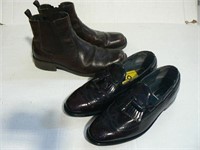 PAIR STUART MCGUIRE BLACK DRESS SHOES SZ 9, PAIR