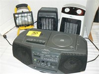 SONY CFD-V15 RADIO/CASSETTE, LITTLE WORK LIGHT, 2