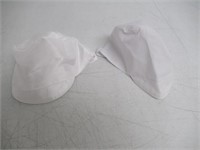 Lot of (2) Baby 0-3M Velcro Hat, White