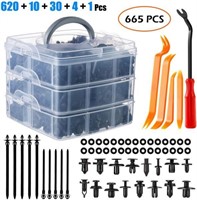 665 pcs Car Retainer Clips, Vintoney 16 Sizes Auto