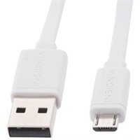 Insignia 1.2m (4 Ft.) Flat USB 2.0 to MicroUSB