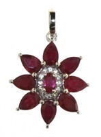 Genuine 5.11 ct Fancy Marquise Ruby Pendant