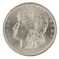 1886 Philadelphia BU Morgan Silver Dollar