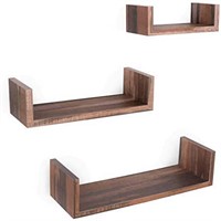 Set of 6 ushelves torched finish- one is out of