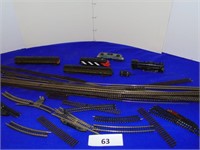 Scale Train Track w Engines and Cars
