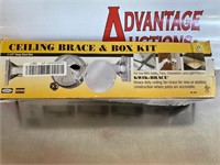 Ceiling brace and box kit