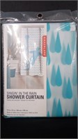 Shower Curtain, (NEW) Blue (Kirkland)