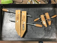 Pair of wood clamps