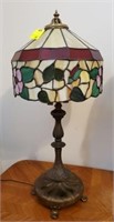 30”  STAINED GLASS TIFFANY STYLE LAMP